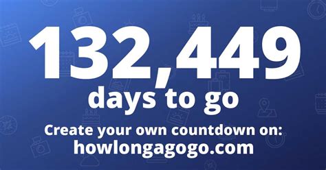 How long until December 1st 2385? | howlongagogo.com