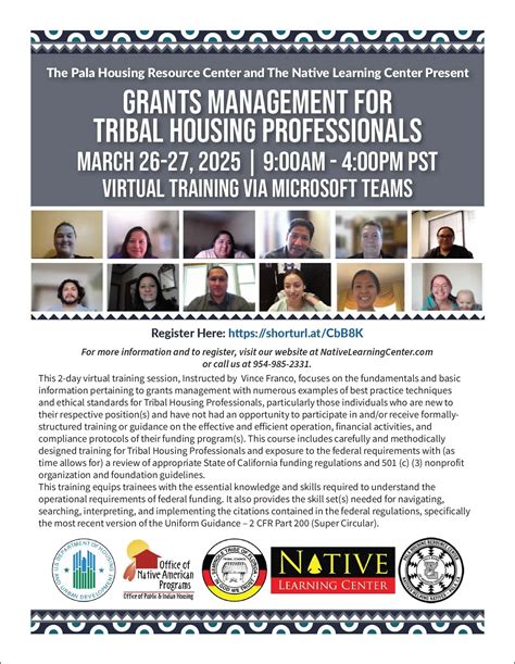 Grants Management for Tribal Housing Professionals – Pala Housing ...