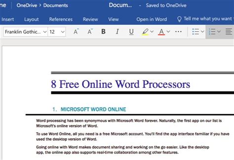 The 8 Best Free Online Word Processors