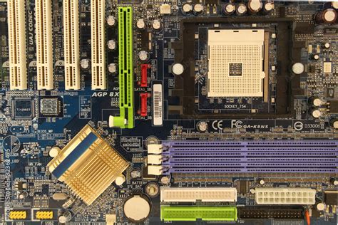 Computer Motherboard Stock Photo | Adobe Stock