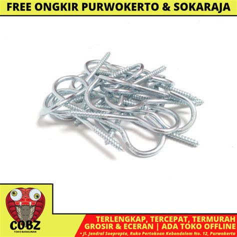 Jual NO 12 / NM Sekrup Hak Buka Cantel Kandang Burung Figura Putih Biji ...