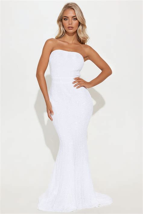 White Sequin Dresses | Fashion Nova