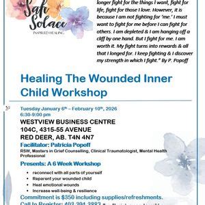 Healing The Wounded Inner Child , 104C-4315 55 AVE , Red Deer, AB ...