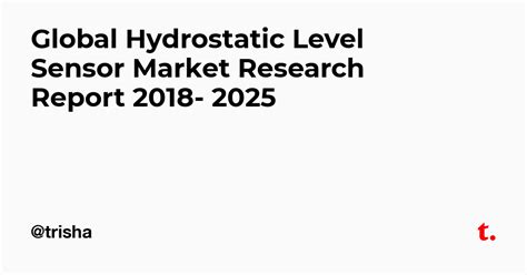 Global Hydrostatic Level Sensor Market Research Report 2018- 2025 ...