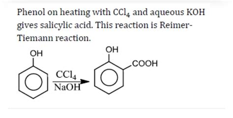 Among the following reactions, which form salicylic acid (after ...