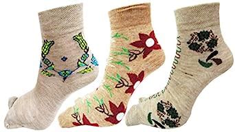 Buy RC. ROYAL CLASS Women Ankle Length Skin Color Floral Design Thumb ...