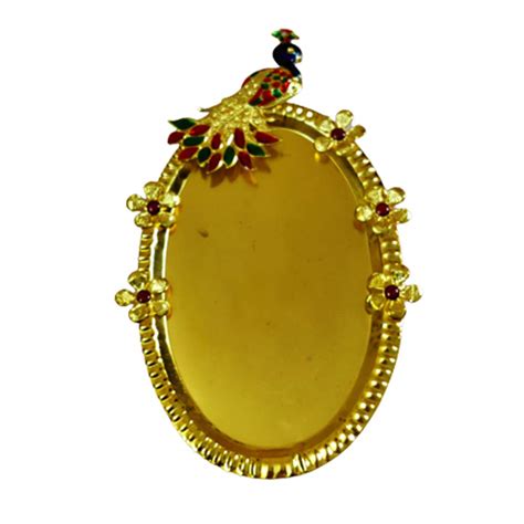 DMS RETAIL Acrylic Peacock Pooja Thali with Kumkum Holder Decorative R ...