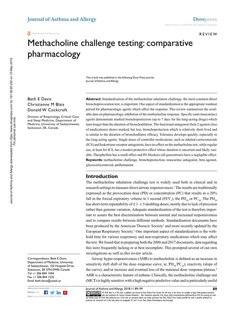 Image result for Methacholine Challenge Chart