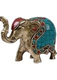 Buy Collectible India Brass Elephant Pair Statue Beautiful Trunk Up ...