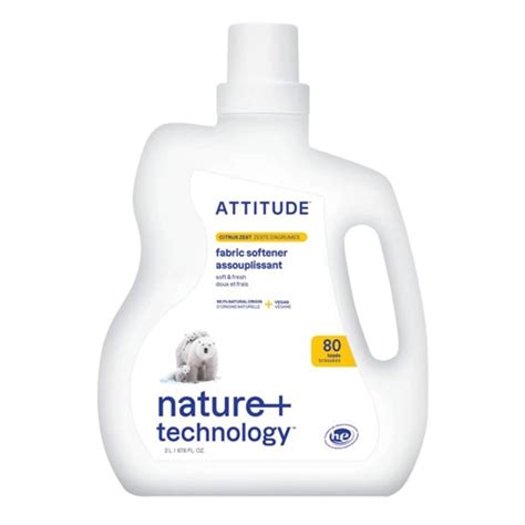 Attitude Fabric Softener 80 Loads - Citrus Zest -- 67.6 fl oz - Vitacost