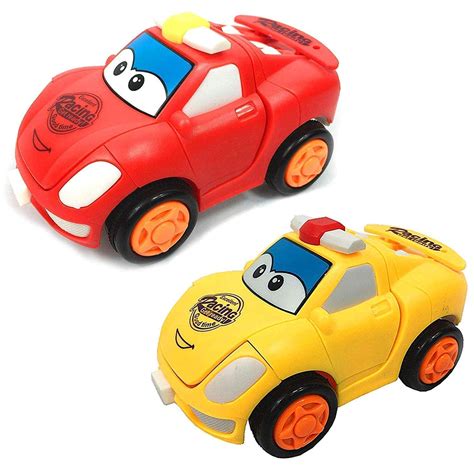 Naughty Toddlers Action Robot Car Toy for Kids, Deformation Racing Car ...