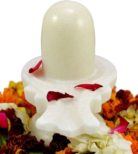 Indian White Pure Marble Shiva Linga 3 3 Inch Stone | Desertcart INDIA
