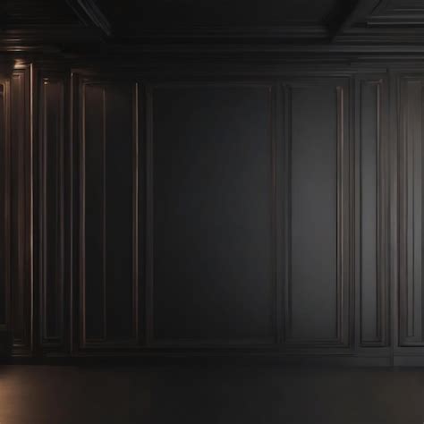 Simple empty black color background | Premium AI-generated image