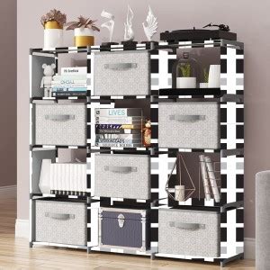 G Genipap French Door Print Plastic Metal 15 Shelf Book Organizer Metal ...