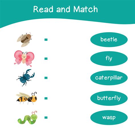 leer y partido hoja de cálculo juego. Inglés alfabeto con dibujos ...