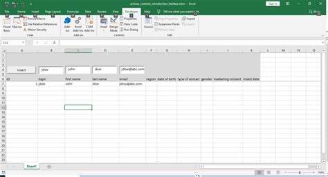 Image result for Text Box ActiveX Control