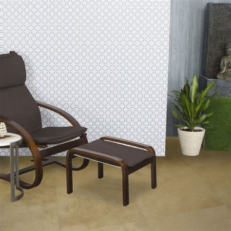 Buy Aylen Fabric Footrest Stool - Brown from Home Centre at just INR 9330.0