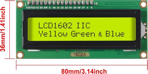Buy 4Pcs LCD1602 1602 LCD Module Green Screen 16x2 Character LCD ...