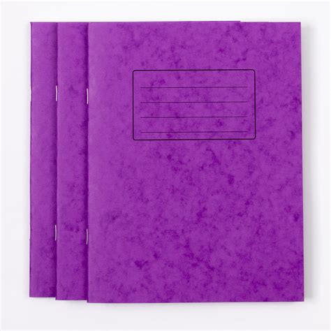 CP00055918 - Classmates 9" x 7" Exercise Book 80 Page, 8mm Ruled With Margin, Purple - Pack of ...