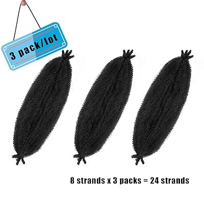 VCEOW 3 packs Springy Afro Twist Hair 16 inch India | Ubuy