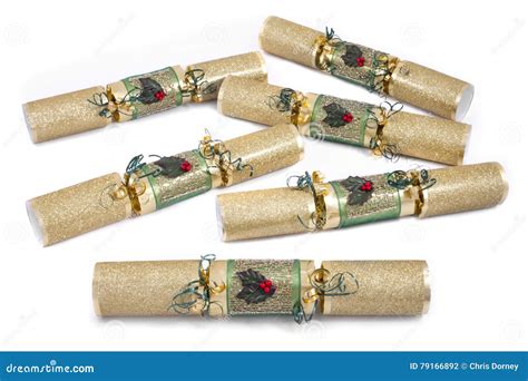 Traditional Christmas Crackers Stock Photo - Image of classical ...