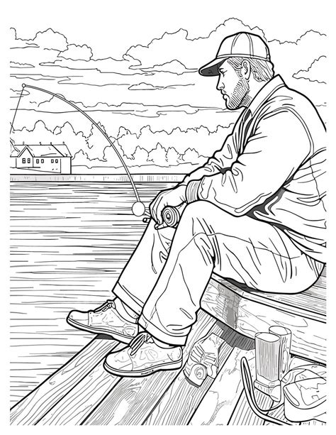 Fishing Coloring Pages | Reel in Fun with Printable Designs