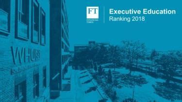 WHU Executive Education in FT Ranking for the first time