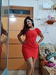 Buy ADDYVERO V-Neck Sleeveless Cotton Blend Solid Bodycon Knee-Length ...