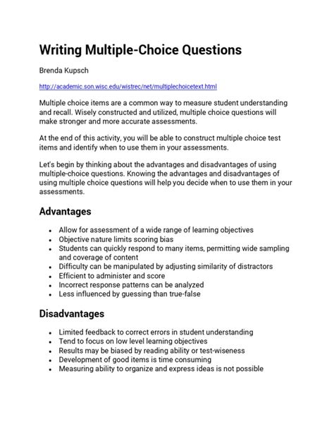 Image result for Multiple Choice Writing Test