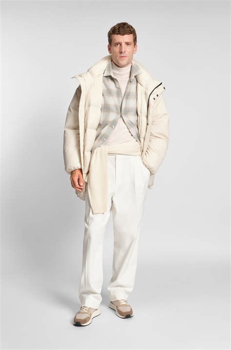 BOSS - Relaxed-fit shirt in checked cotton flannel - White Patterned