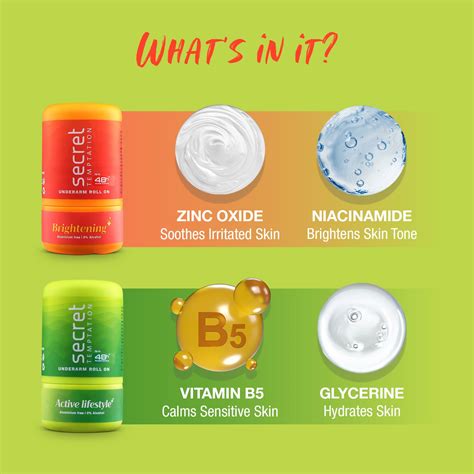 Active Lifestyle & Brightening Roll On Deodorants | Secret Temptation
