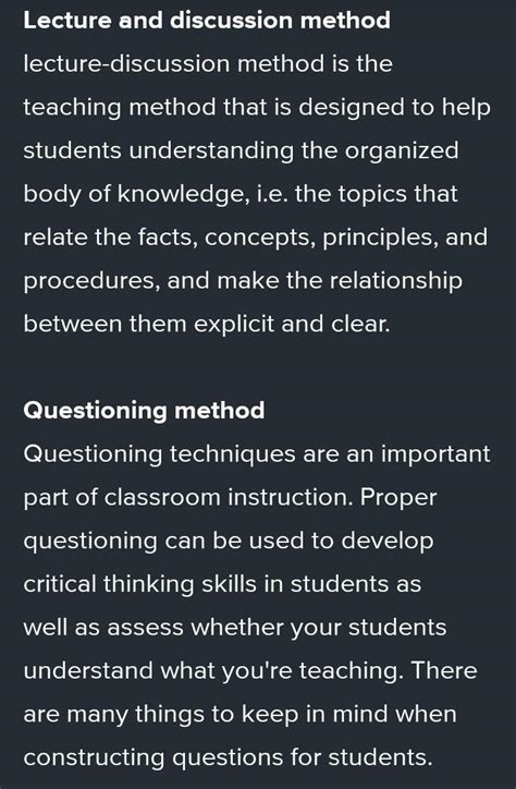 discuss the method of teaching in idealism - Brainly.in