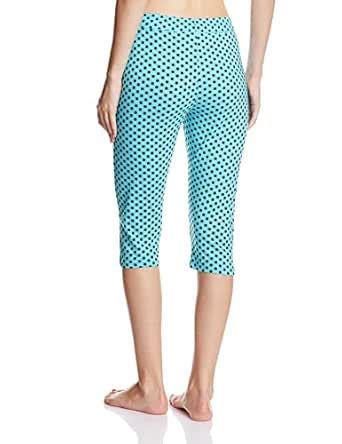 Buy Sweet Dreams Women's Cotton Capri (SDLC-2416_Electric Blue_Small ...