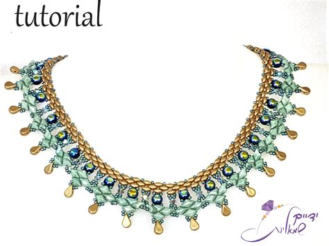 Netting Necklace Tutorial 的图像结果