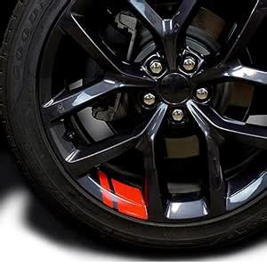 Allure Auto® Red Wheel Decals Hash Stripe Stickers for 18''- 21'' Rims ...