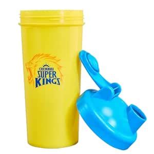Chennai Super Kings (CSK) Official Merchandise Gym Shaker for Protein ...