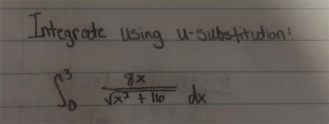 Integrate Using U Substitution 的图像结果