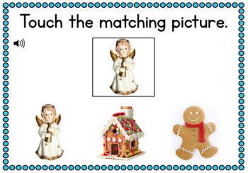 Christmas BOOM CARDS™ for Special Education | Matching Identical Pictures