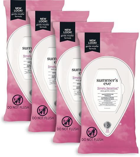 Amazon.com: Summer’s Eve Simply Sensitive Daily Gentle Feminine Wipes ...