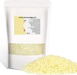 Howemon White Beeswax Pellets 32 oz 100% Pure and Natural Triple ...
