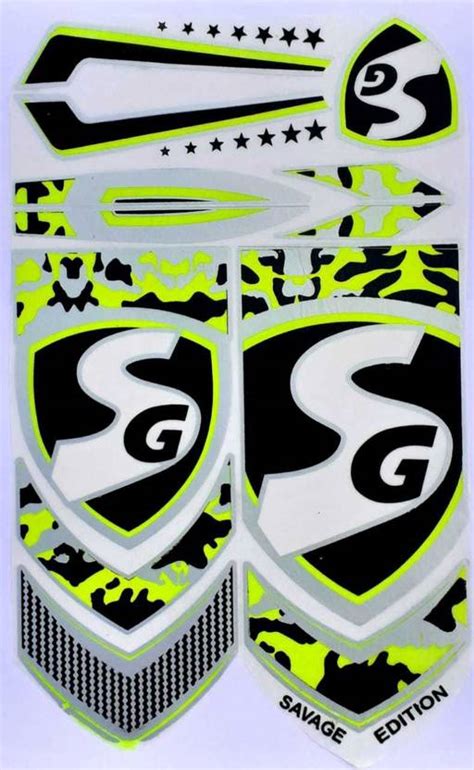 SG GRO SG SAVAGE EDITION CRICKET BAT STICKER Bat Sticker - Buy SG GRO ...