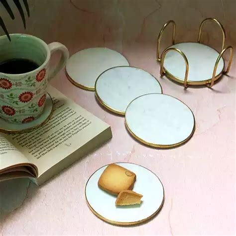 Wood Resin Coaster Set - Handcrafted Elegance | Monstera Hut