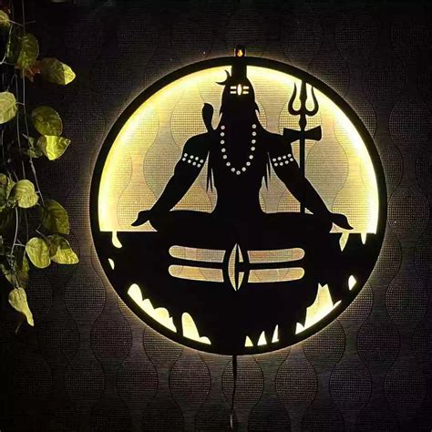Home Decor: Mahadev Shiv Ji Wall Decor / Night Lights – HomePine