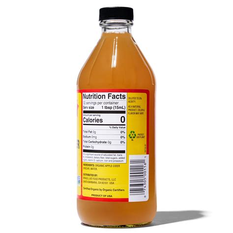 Apple Cider Nutrition Label | Besto Blog
