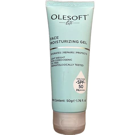 Olesoft Lite Face Moisturizing Gel Spf 50 | Broad Spectrum UVA/UVB ...