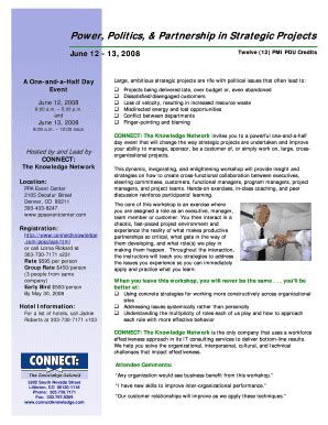 Fillable Online Power Politics Partnership in Strategic Projects Fax ...