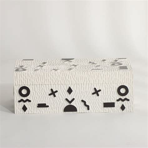 The Minimalist Milk White Resin Storage Box only on Decure.in