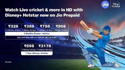 Jio launches new prepaid plans starting at Rs 328 for cricket enthusiasts
