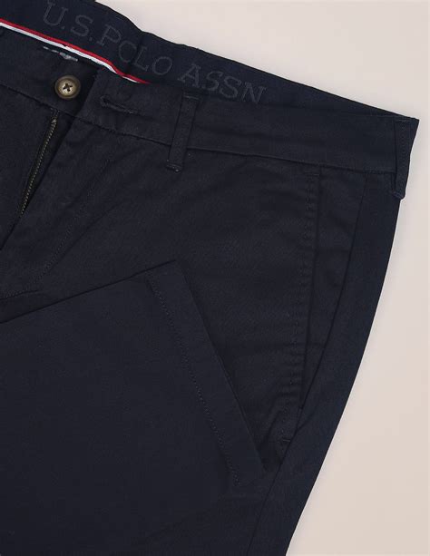 Buy Men Austin Trim Fit Stretch Chinos Blue|U.S. Polo Assn. India