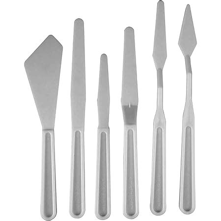 Qatalitic Set of 5 Palette Painting Knives of Various Sizes & Shapes ...